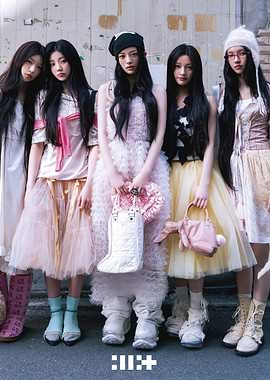 IllitK-pop Group Fashion Portrait