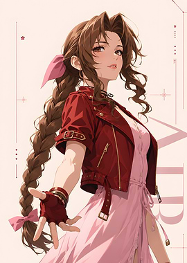 Aerith Gainsborough Final Fantasy Portrait
