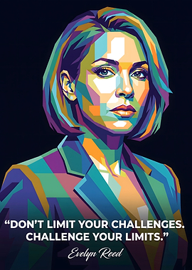 Evelyn Reed Inspirational Pop Art Portrait
