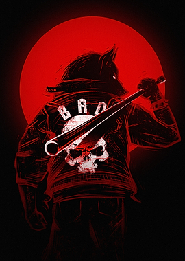 Bad Wolf Punk Skull Illustration