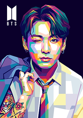 Jungkook BTS Pop Art Portrait