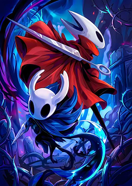 The Knight and Hornet Hollow Knight