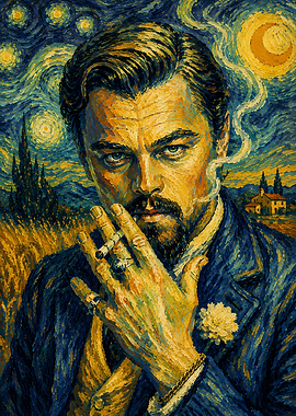 Leonardo DiCaprio in Starry Night Style