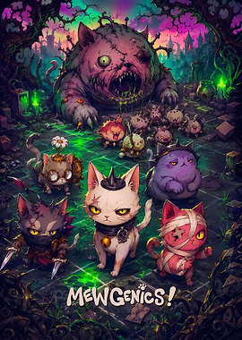 Mewgenics Game Poster
