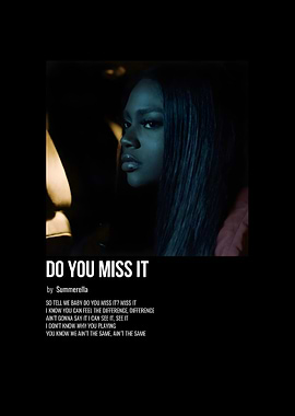 Do You Miss It Poster