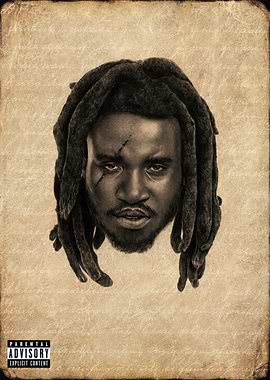 Portrait of a Man with Dreadlocks