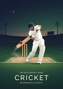 Cricket The Gentleman's Game Poster