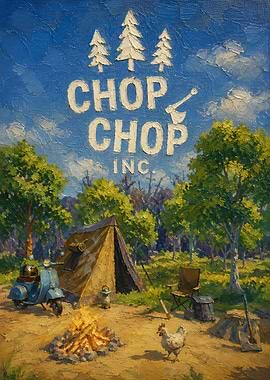 Chop Chop Inc Camping Scene Painting