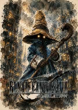 Final Fantasy VII Vivi Watercolor Art
