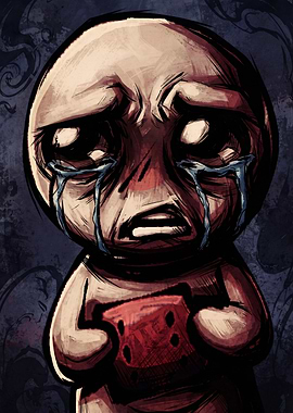 Isaac Crying with D6 Dice