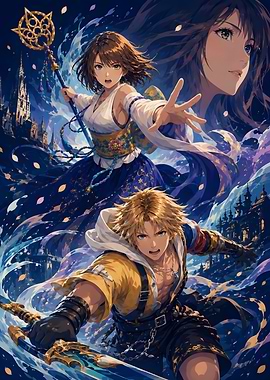 Final Fantasy X Tidus and Yuna