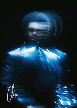 The Weeknd Motion Blur Portrait