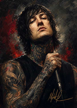 Mitch Lucker Portrait Oil Painting