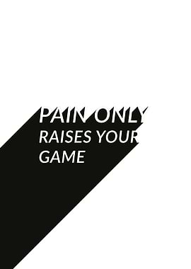 Stoic Motivational Poster | Pain Raises Your Game Gym Wall Art