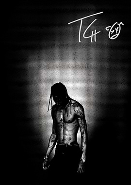 Travis Scott Portrait Poster