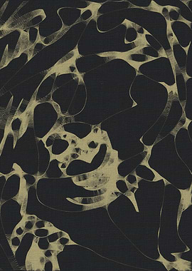 Abstract Gold and Black Web Pattern