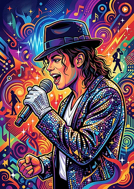 Michael Jackson Pop Art Portrait