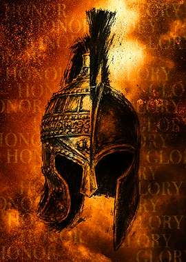 Spartan Helmet Honor and Glory