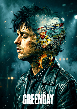 Green Day Billie Joe Armstrong Portrait