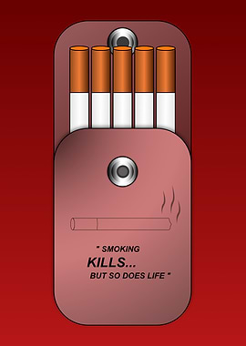 Smoking Kills | Dark Aesthetic Typography Art