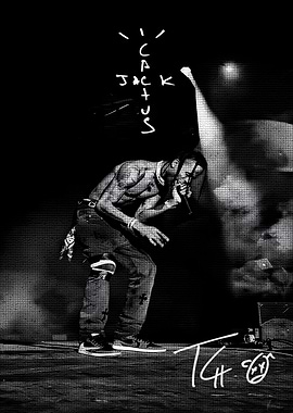 Travis Scott Cactus Jack Concert Poster