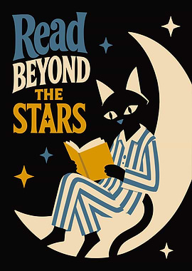 Read Beyond the Stars Cat Poster