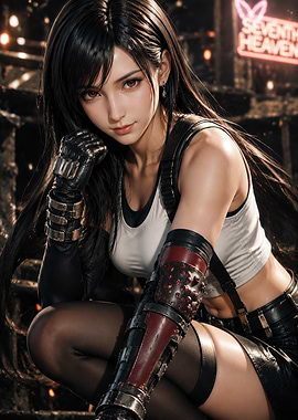 Tifa Lockhart Final Fantasy Portrait