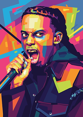 Playboi Carti Pop Art Portrait