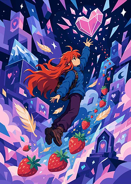 Madeline Reaching for Crystal Heart