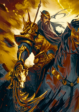 Guan Yu Warrior on Horseback