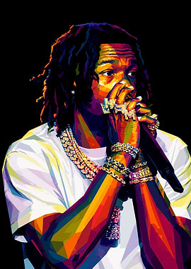 Lil Baby Pop Art Portrait