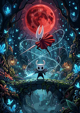 Hollow Knight and Hornet Battle