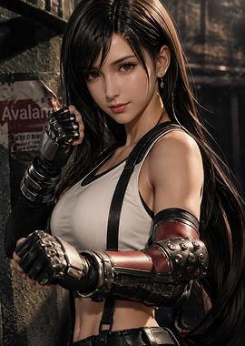 Tifa Lockhart Final Fantasy VII Portrait