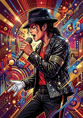 Michael Jackson Pop Art Portrait