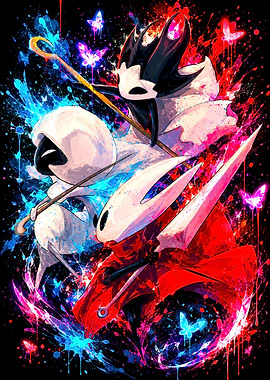 Hollow Knight Characters Splatter Art