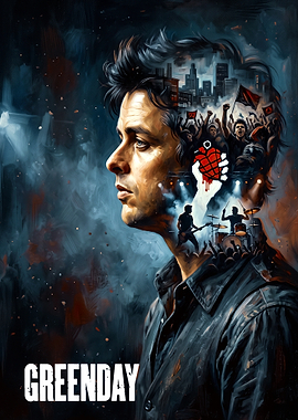 Green Day Billie Joe Armstrong Portrait