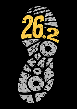 Marathon 26.2 Running Shoe Print