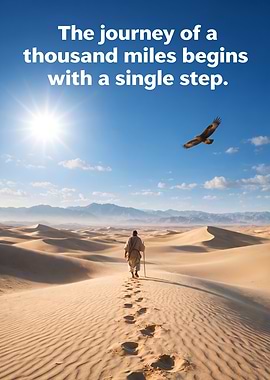 Inspirational Journey Quote Poster