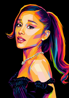 Ariana Grande Pop Art Portrait