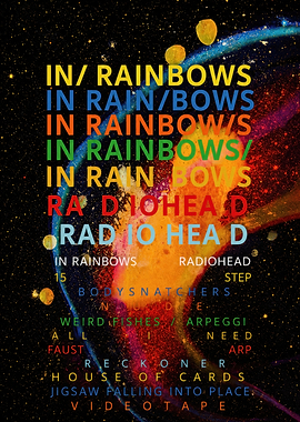 Radiohead In Rainbows Album Art Poster