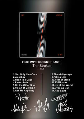 The Strokes First Impressions Album Poster