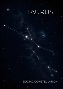 Taurus - The Bull Constellation Poster
