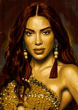 Portrait of Anitta in Artistic Style