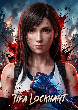 Tifa Lockhart Final Fantasy Portrait