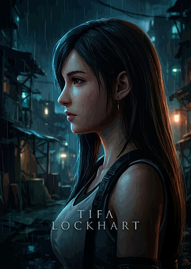 Tifa Lockhart in the Rain