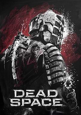 Dead Space Isaac Clarke Chalk Art