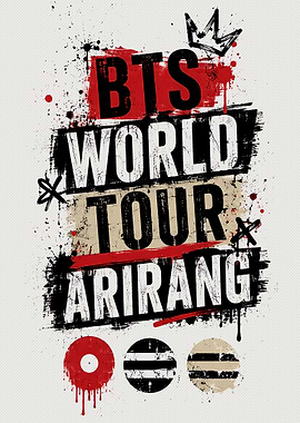 BTS World Tour Arirang Graphic Poster