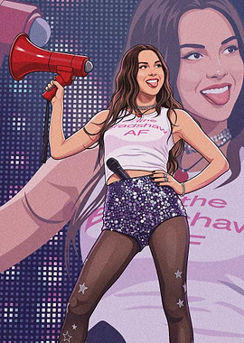 Olivia Rodrigo Concert Illustration