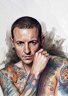Chester Bennington Portrait Illustration