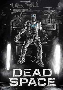 Dead Space Isaac Clarke Chalk Art